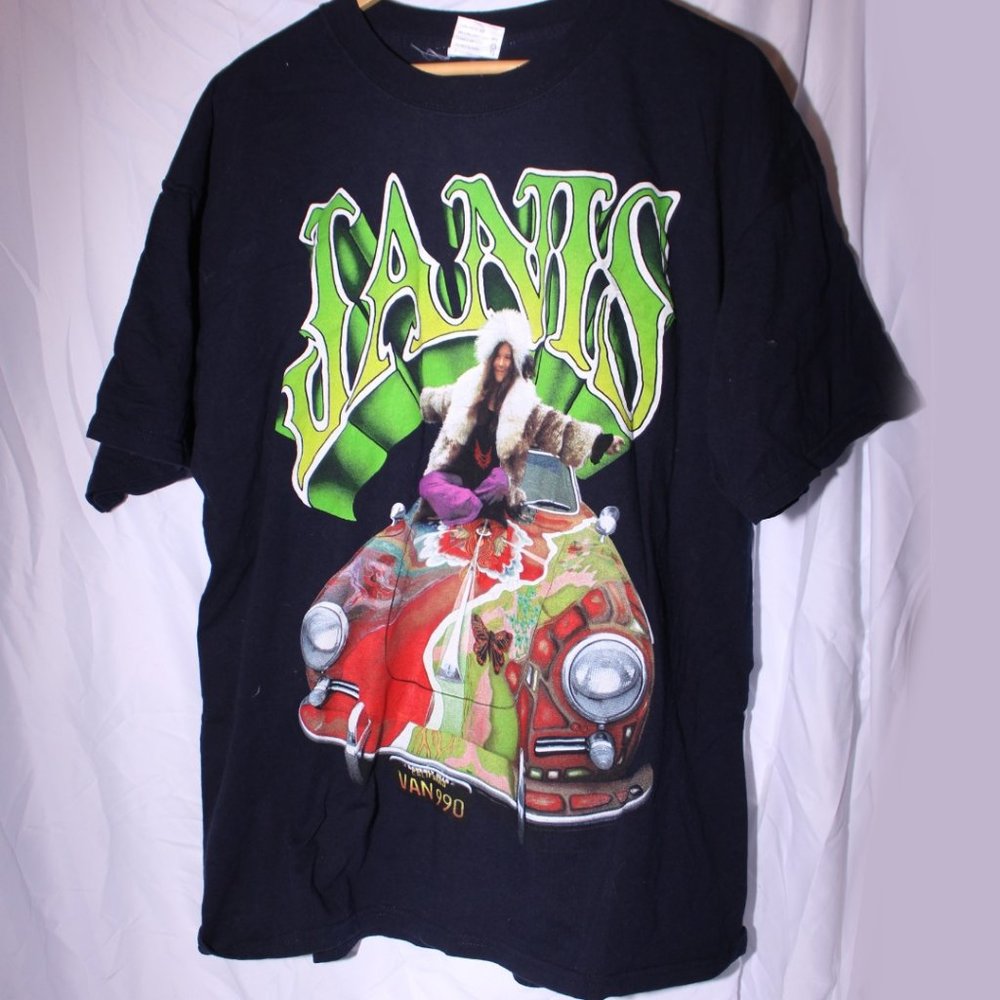 Vintage Janis Joplin Cronies Printed Graphic Tee Size XL